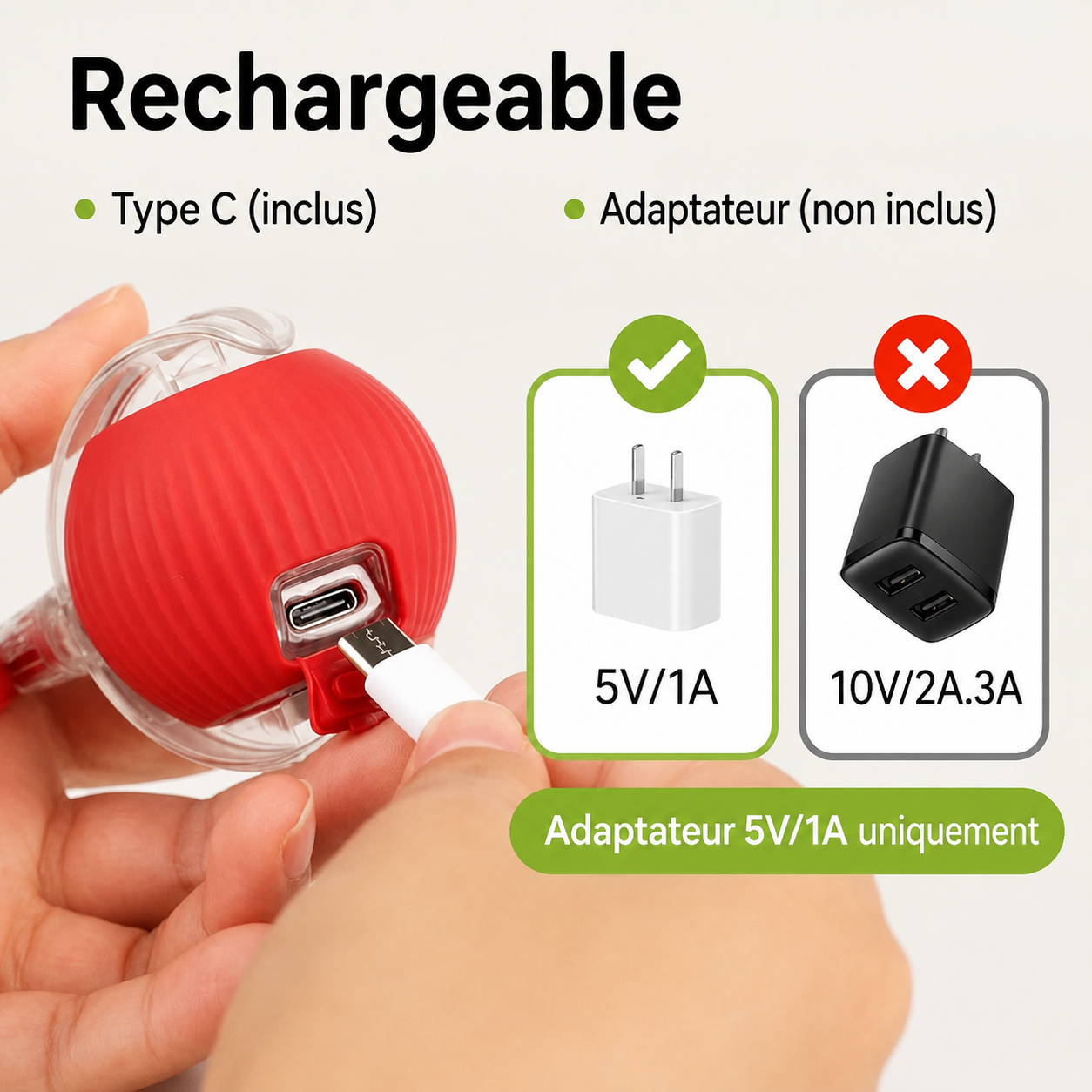 🐾 Balle Intelligente Interactive pour Chat – Rechargeable USB