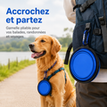 Gamelle de voyage pliable pour chien
