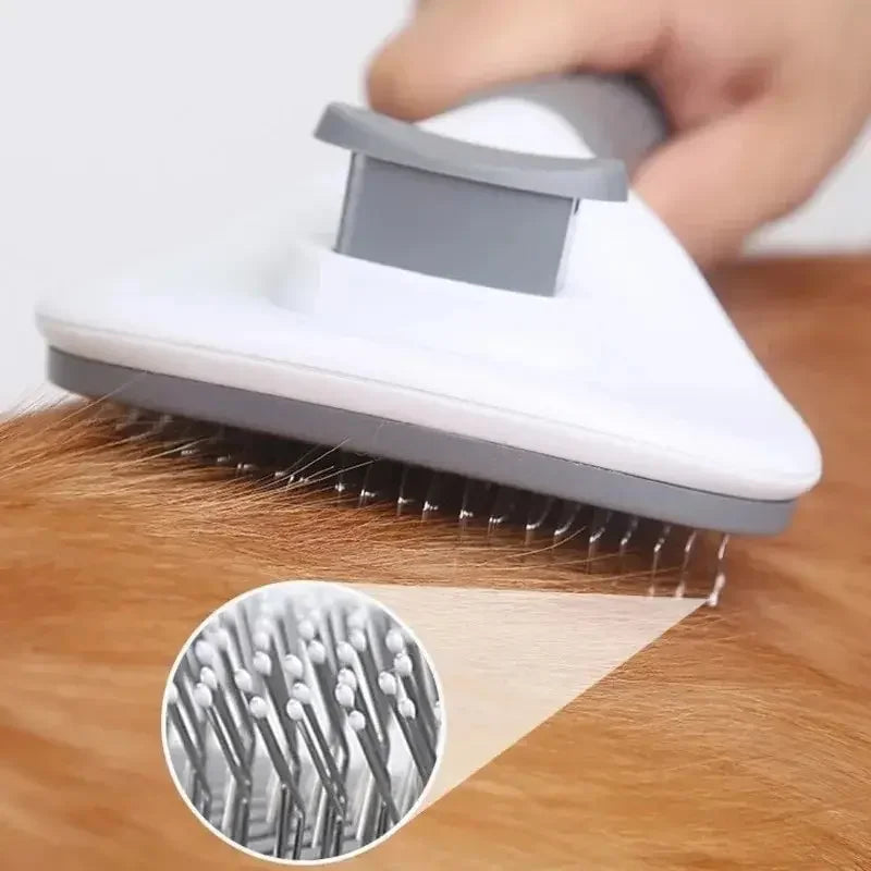 Brosse Autonettoyante Premium Pawnest™ – Élimination rapide des poils pour chats et chiens